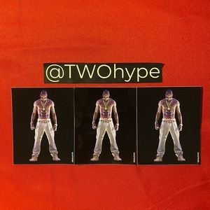 3 Supreme Tupac Hologram Stickers (SS20)